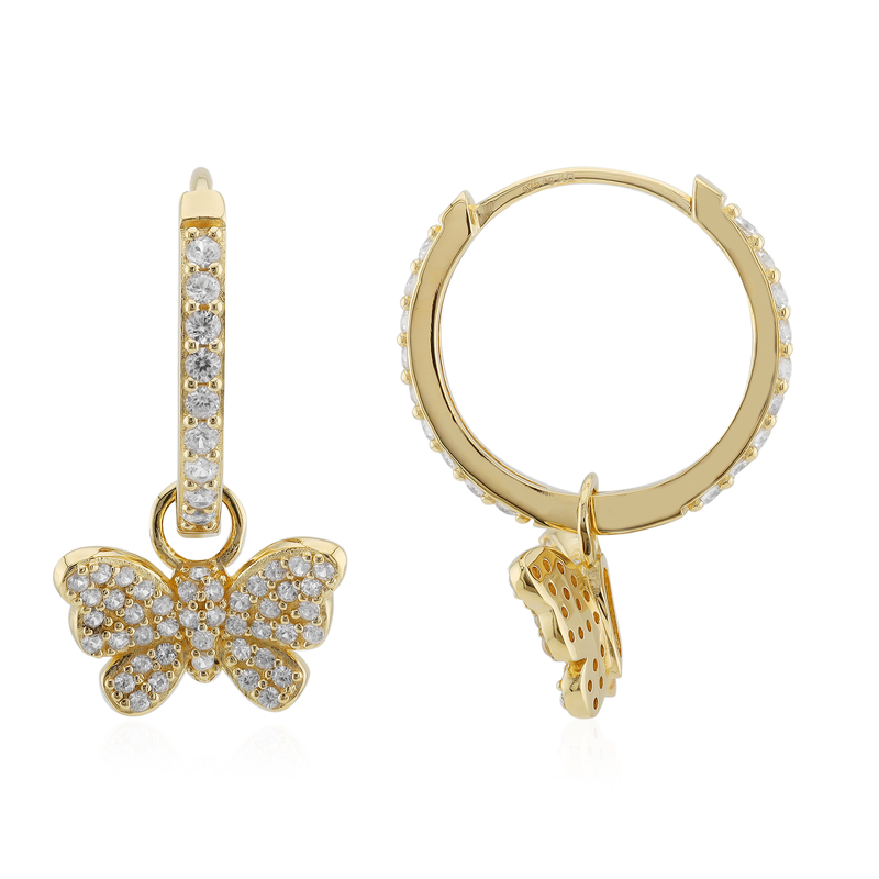 Zirkon-Silberohrringe Zirkon-Silberohrringe