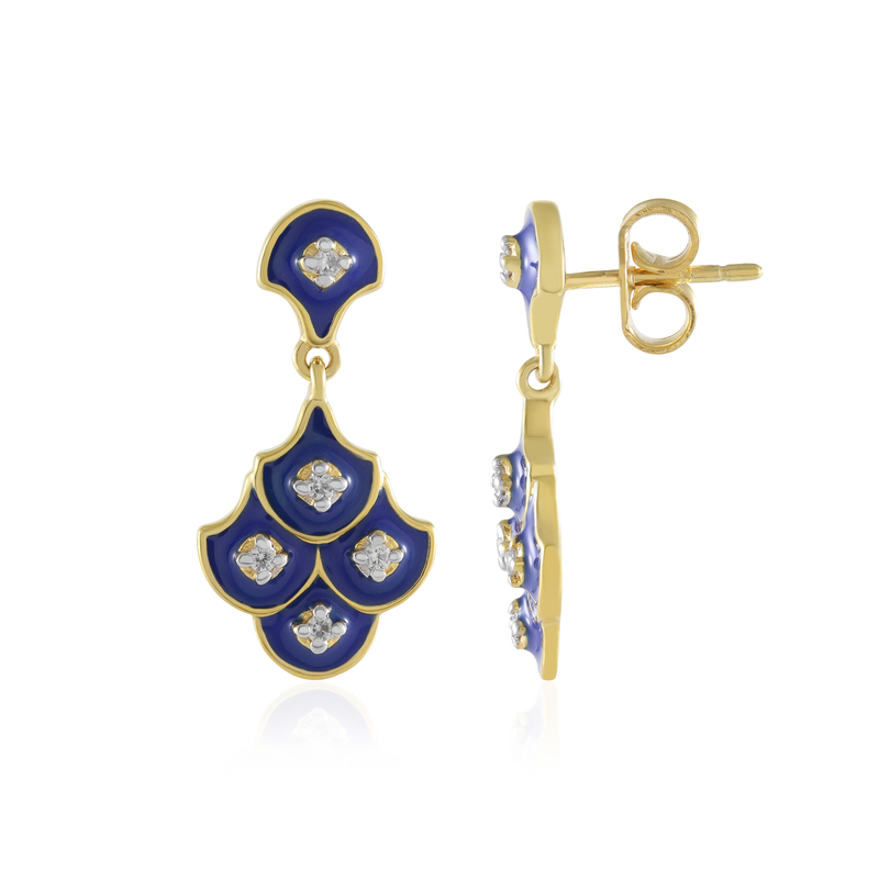 Zirkon-Silberohrringe