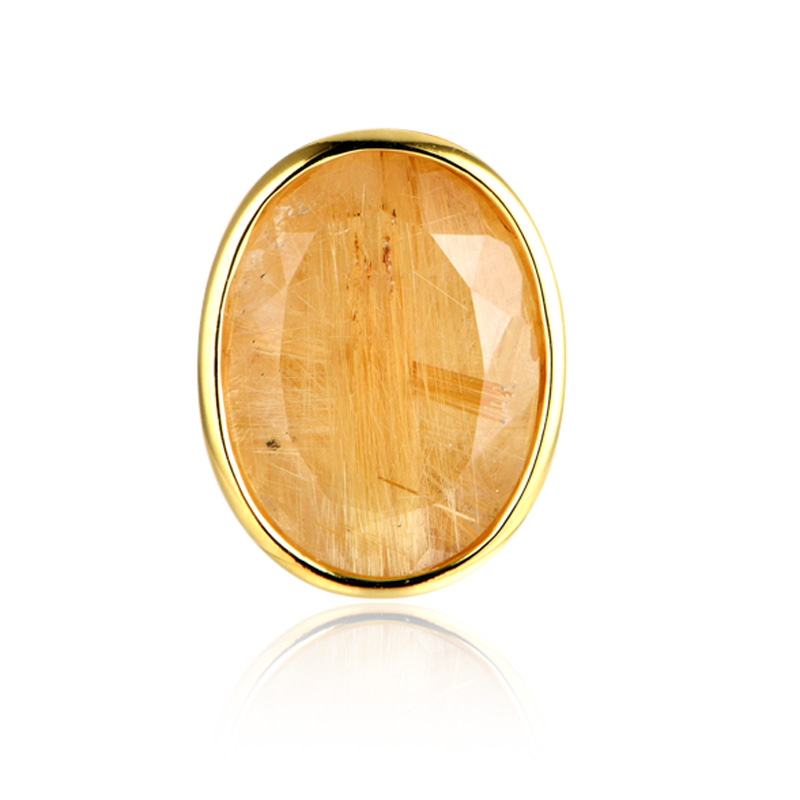 Rutilquarz-Silberanhänger (MONOSONO COLLECTION)