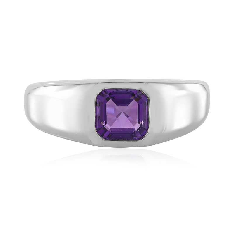 Sibirischer Amethyst-Silberring