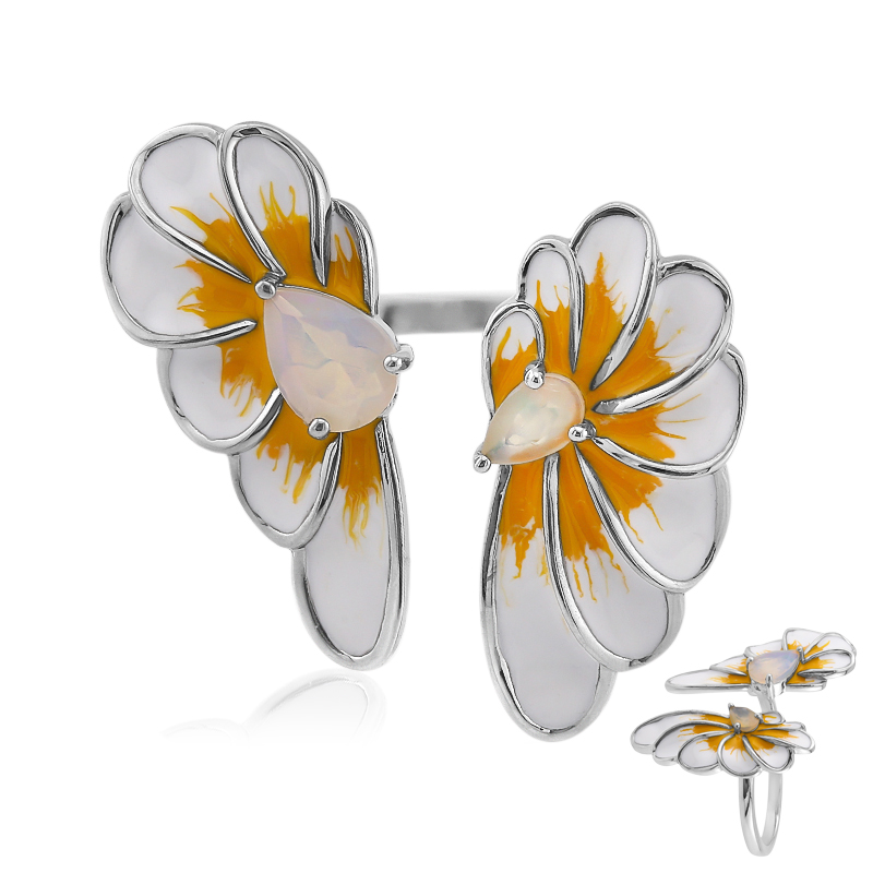 Welo-Opal-Silberring (SAELOCANA)