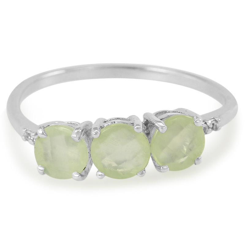 Prehnit-Silberring Prehnit-Silberring