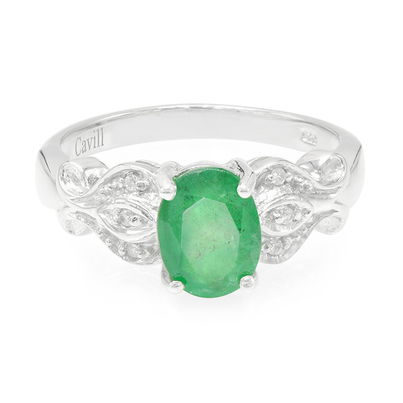 Bahia-Smaragd-Silberring Bahia-Smaragd-Silberring