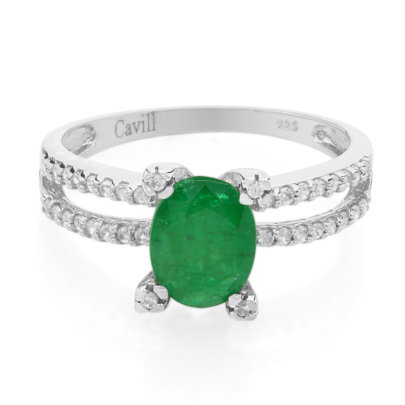 Bahia-Smaragd-Silberring Bahia-Smaragd-Silberring