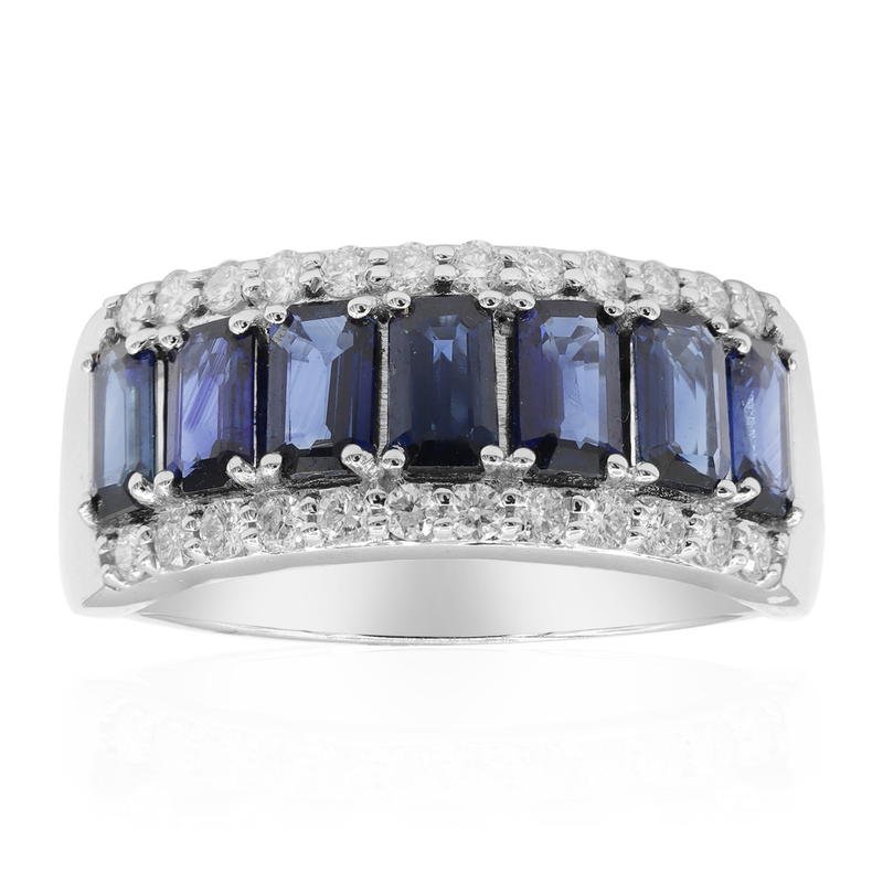 Blauer Ceylon-Saphir-Goldring (CIRARI)