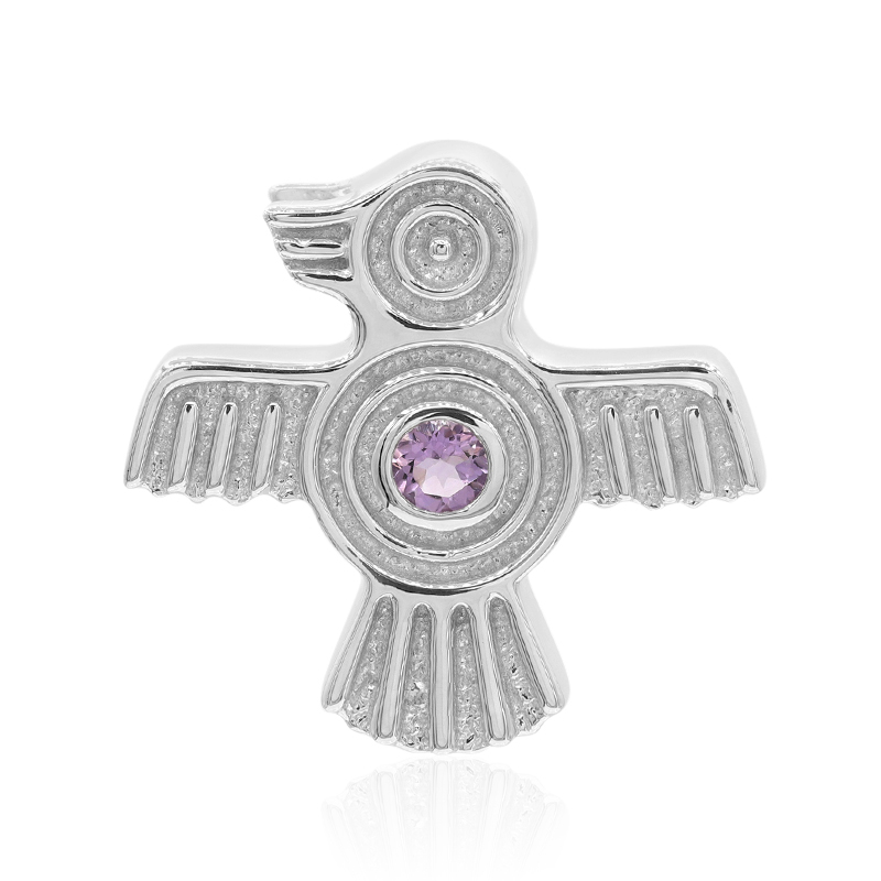 Amethyst-Silberanhänger