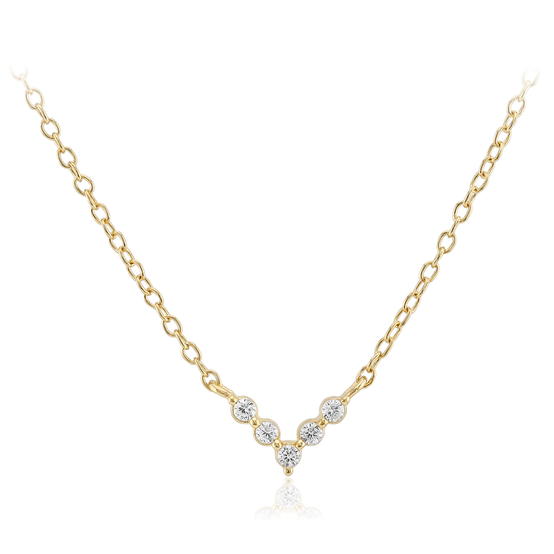 Zirkon-Silbercollier
