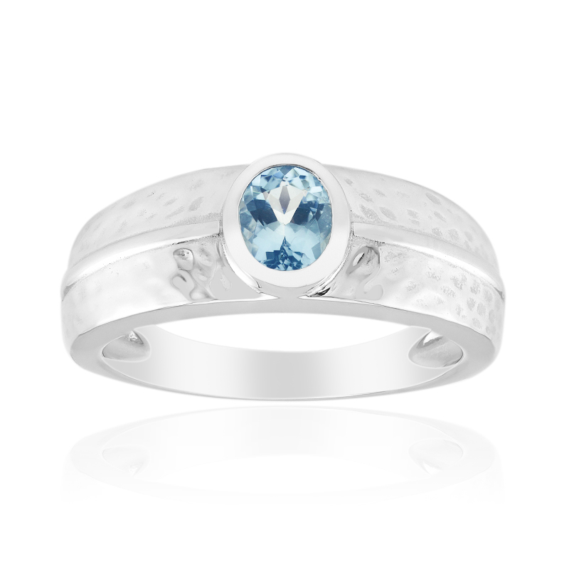 Mosambik-Aquamarin-Silberring (Pallanova)