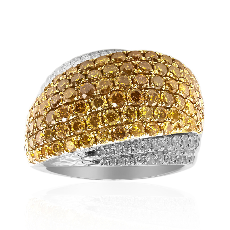 Gelber SI2 Brillant-Goldring (CIRARI) Gelber SI2 Brillant-Goldring (CIRARI)