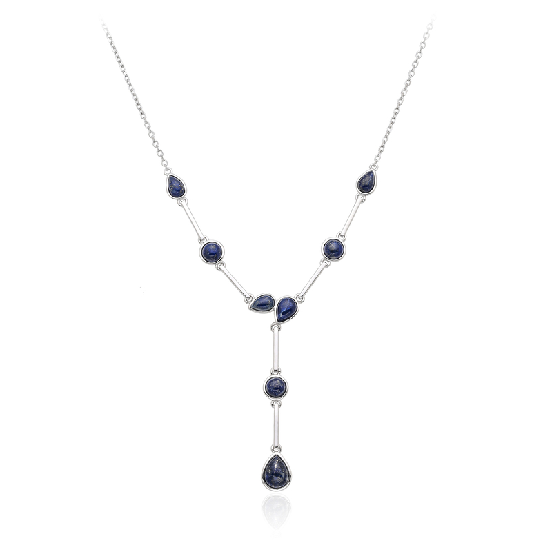 Lapislazuli-Silbercollier