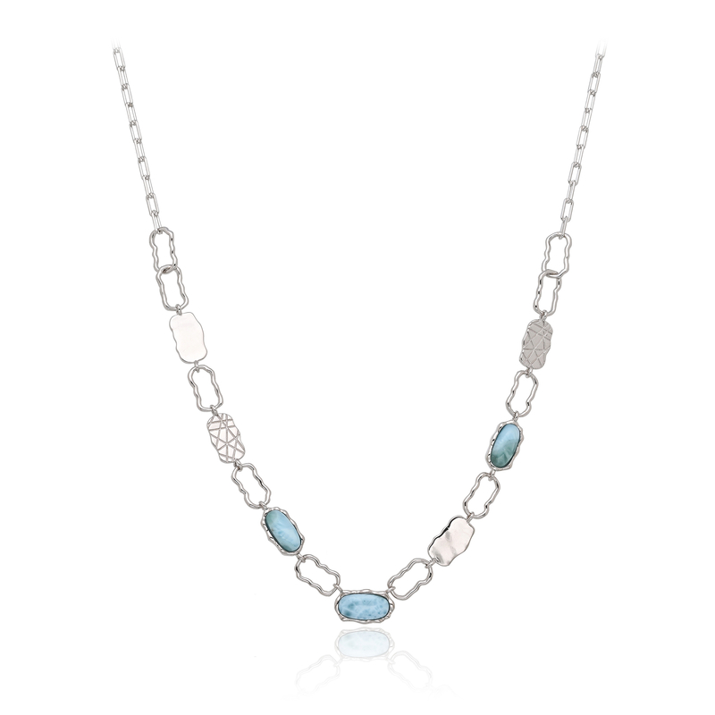 Larimar-Silbercollier