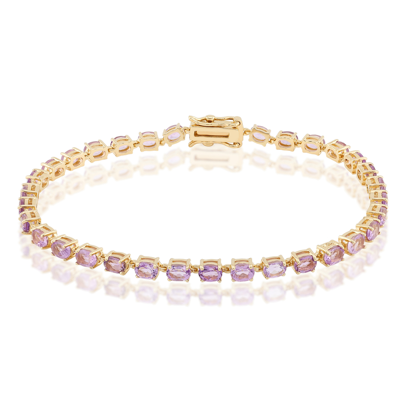 Amethyst-Silberarmband