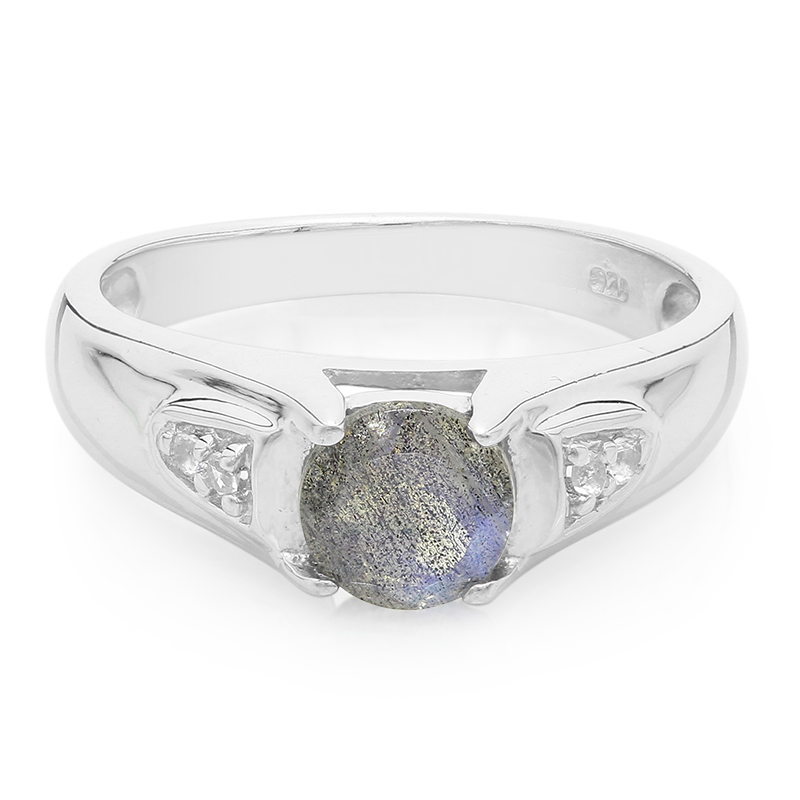 Spektrolith-Silberring