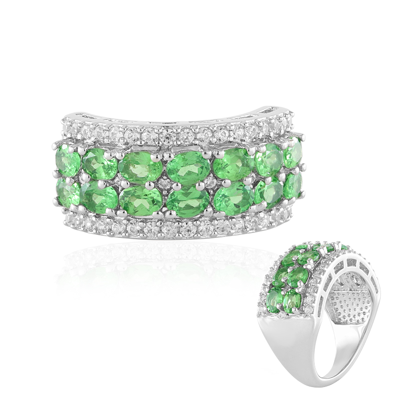 Tansania-Tsavorit-Silberring