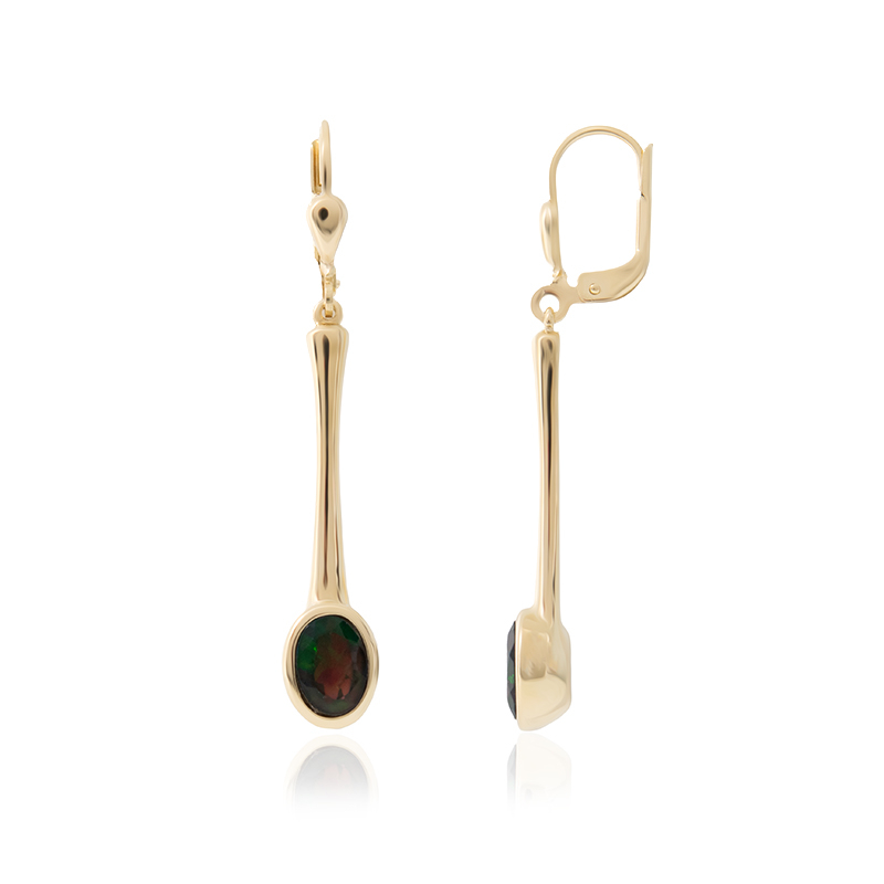 Mezezo-Opal-Goldohrringe (CUSTODANA) Mezezo-Opal-Goldohrringe (CUSTODANA)