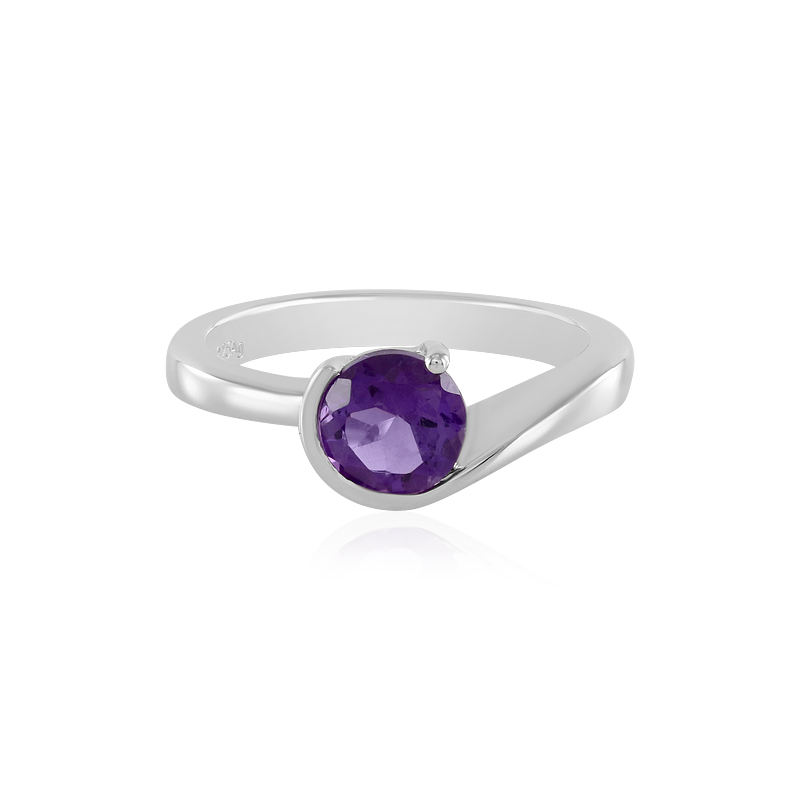 Sambia-Amethyst-Silberring Sambia-Amethyst-Silberring