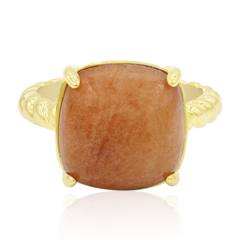 Honig-Jadeit-Silberring (Annette) Honig-Jadeit-Silberring (Annette)