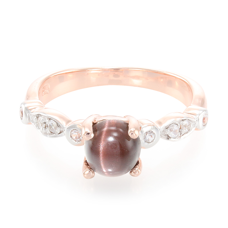 Skapolith-Katzenauge-Silberring