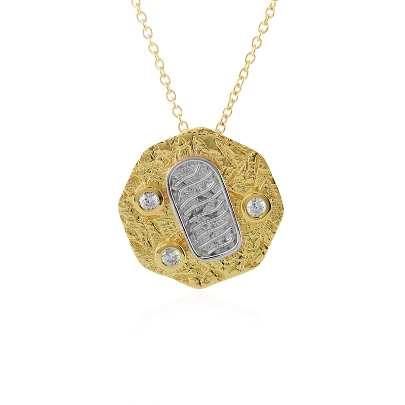 Zirkon-Silberhalskette