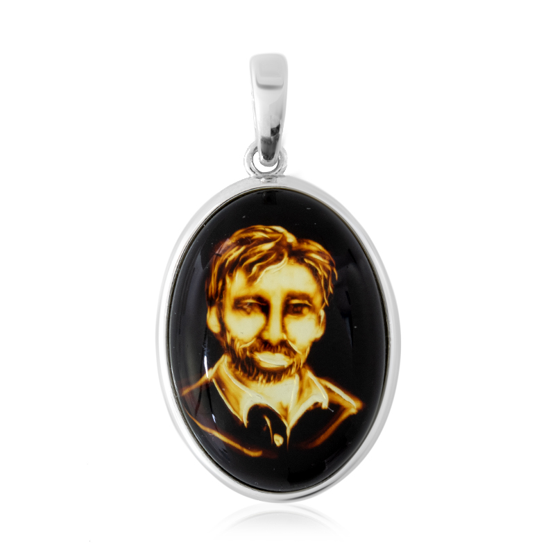 Baltischer Bernstein-Silberanhänger (dagen) Baltischer Bernstein-Silberanhänger (dagen)