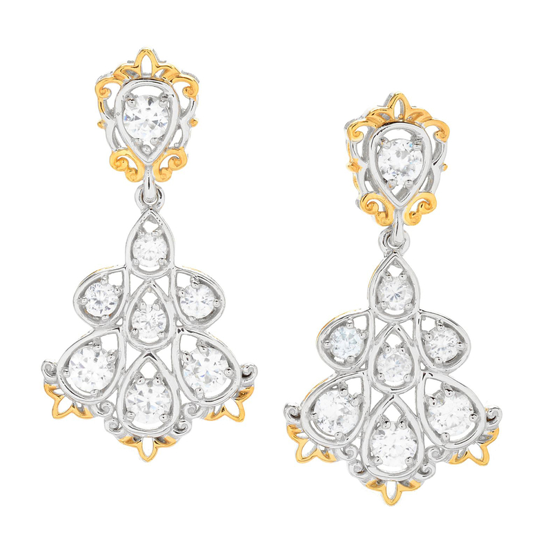 Zirkon-Silberohrringe (Gems en Vogue)