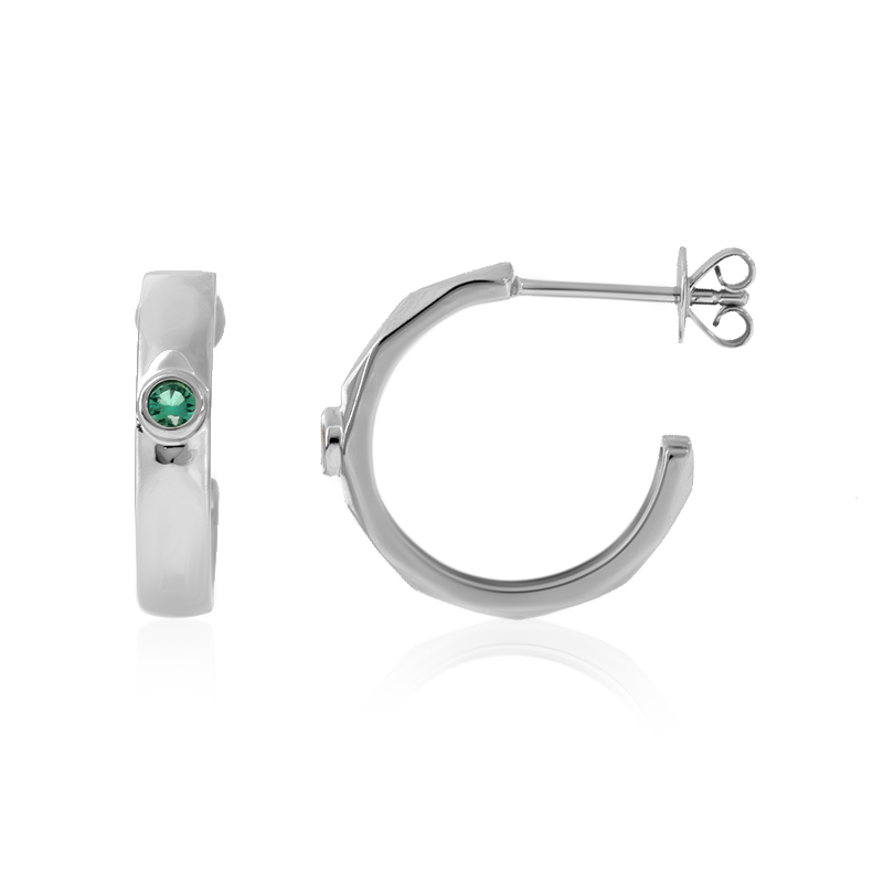 AAA-Sambia-Smaragd-Goldohrringe (de Melo)