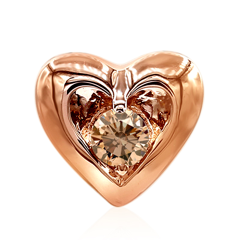 SI1 Argyle-Rose de France-Brillant-Goldanhänger (Annette)