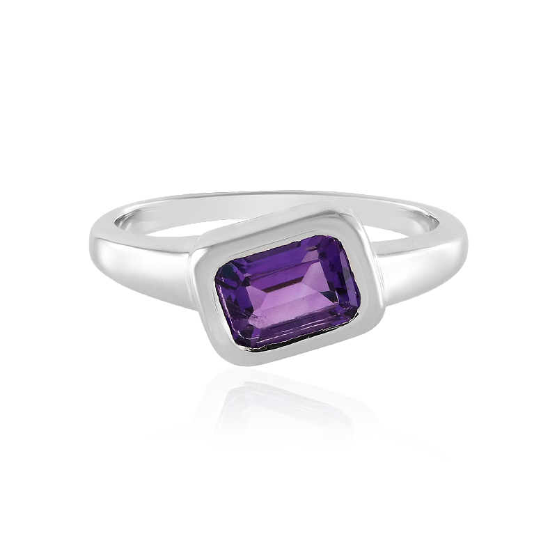 Sibirischer Amethyst-Silberring Sibirischer Amethyst-Silberring