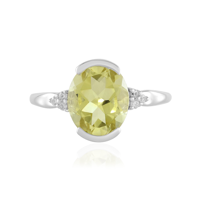 Limonen-Quarz-Silberring