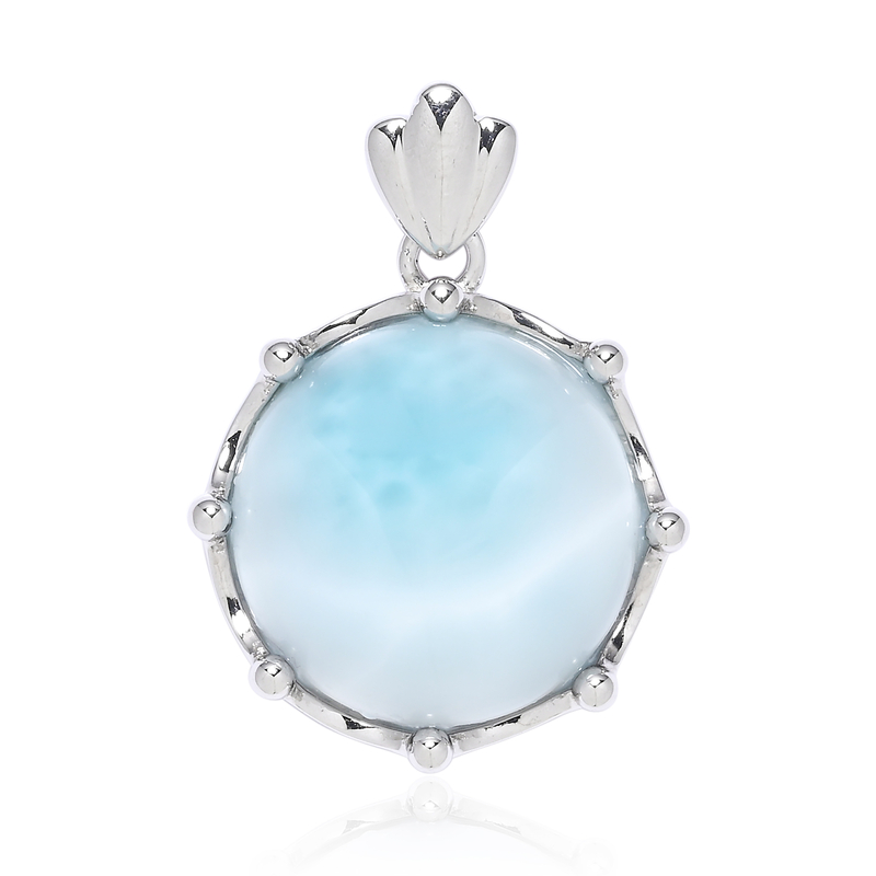 Larimar-Silberanhänger