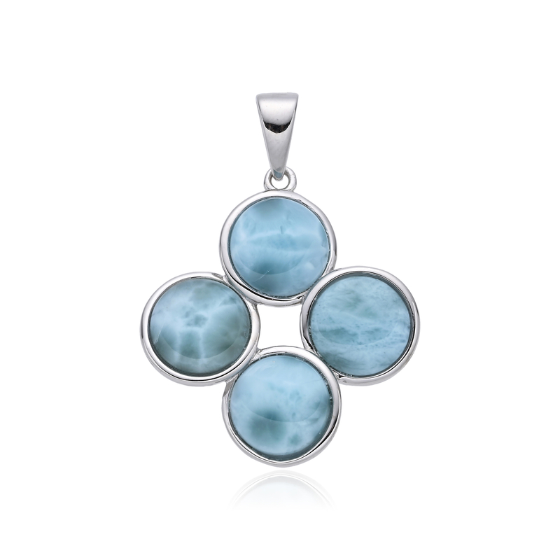Larimar-Silberanhänger