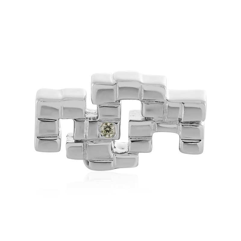 Zirkon-Silberanhänger (MONOSONO COLLECTION)