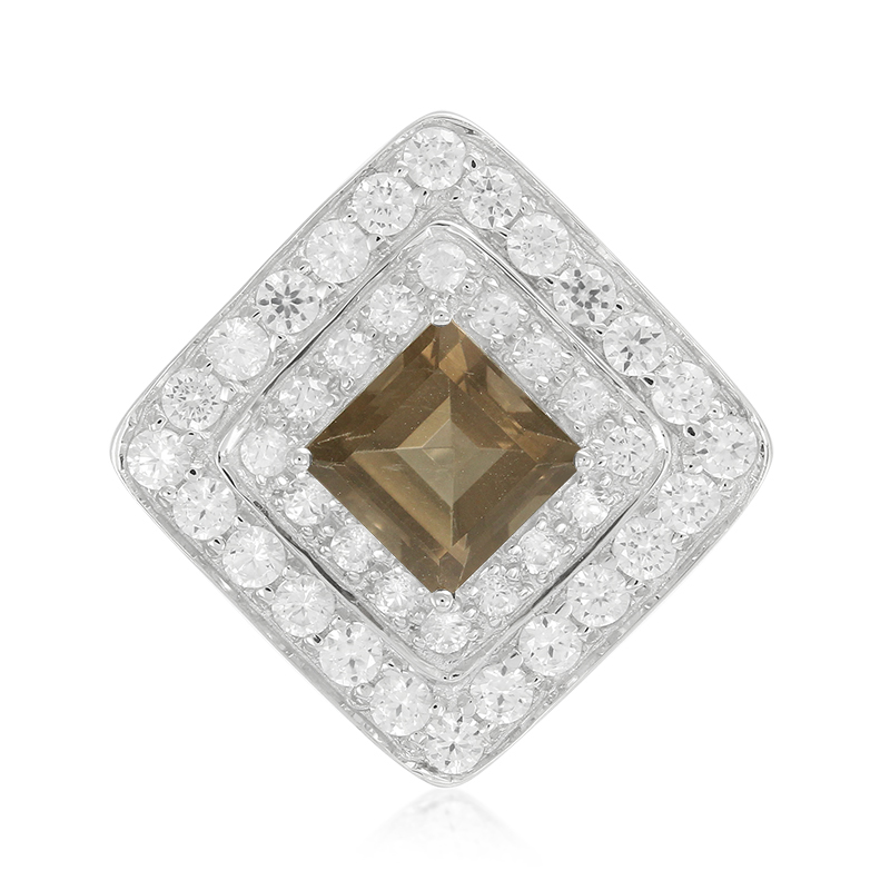 Rauchquarz-Silberanhänger Rauchquarz-Silberanhänger