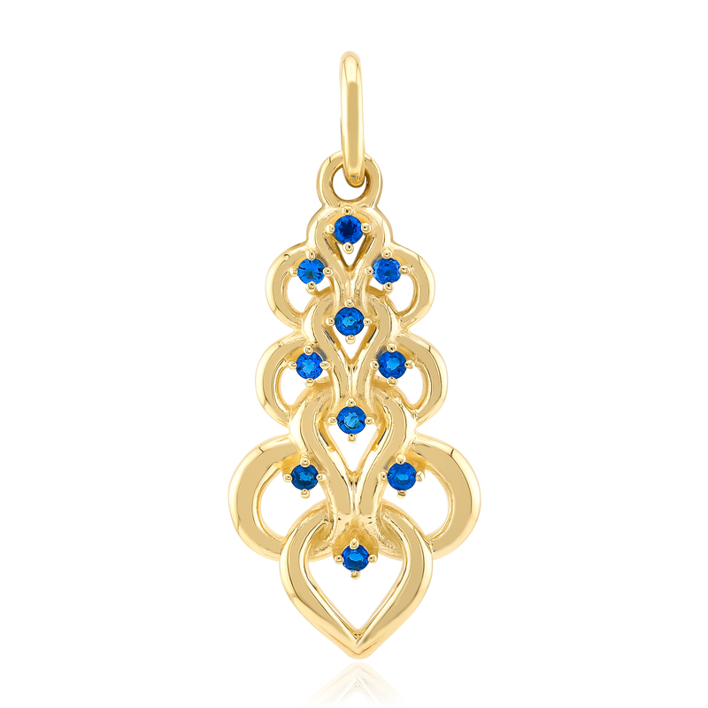 Haüyn-Goldanhänger Haüyn-Goldanhänger