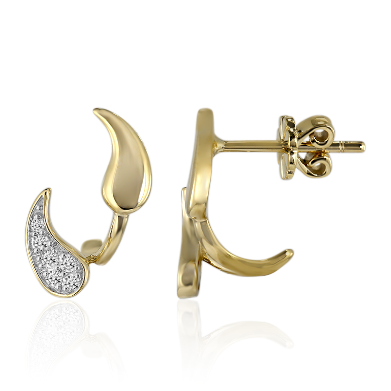 SI1 (G) Brillant-Goldohrringe (Annette)