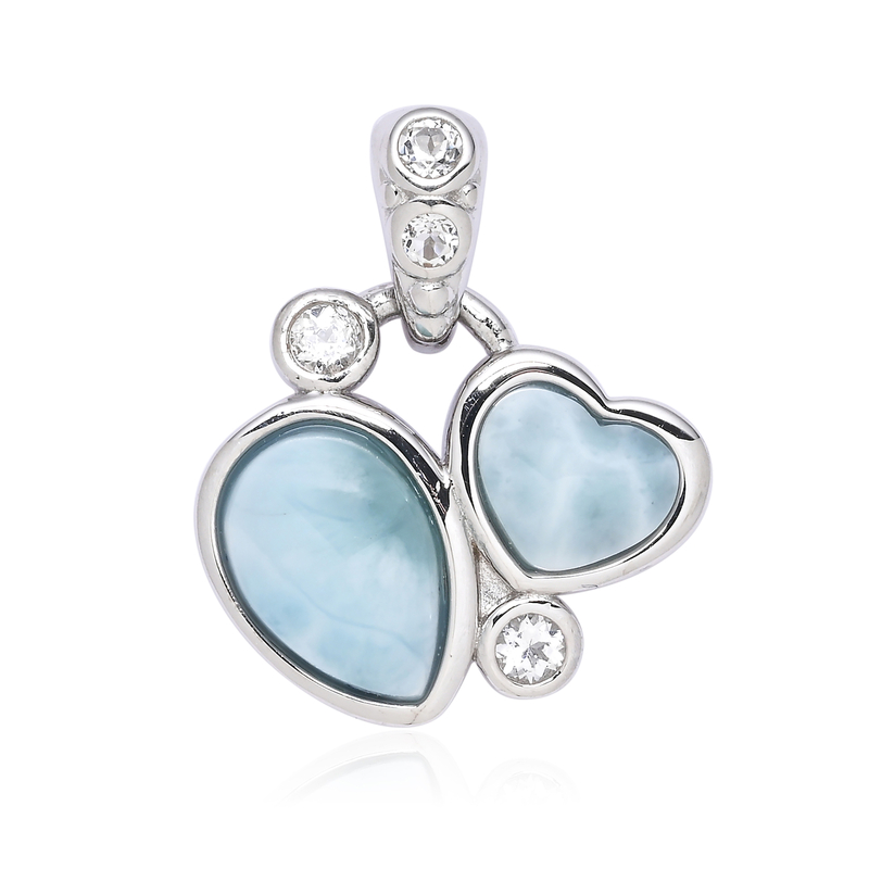 Larimar-Silberanhänger