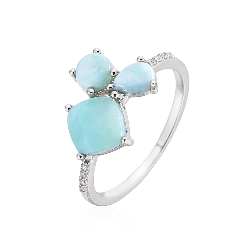 Larimar-Silberring