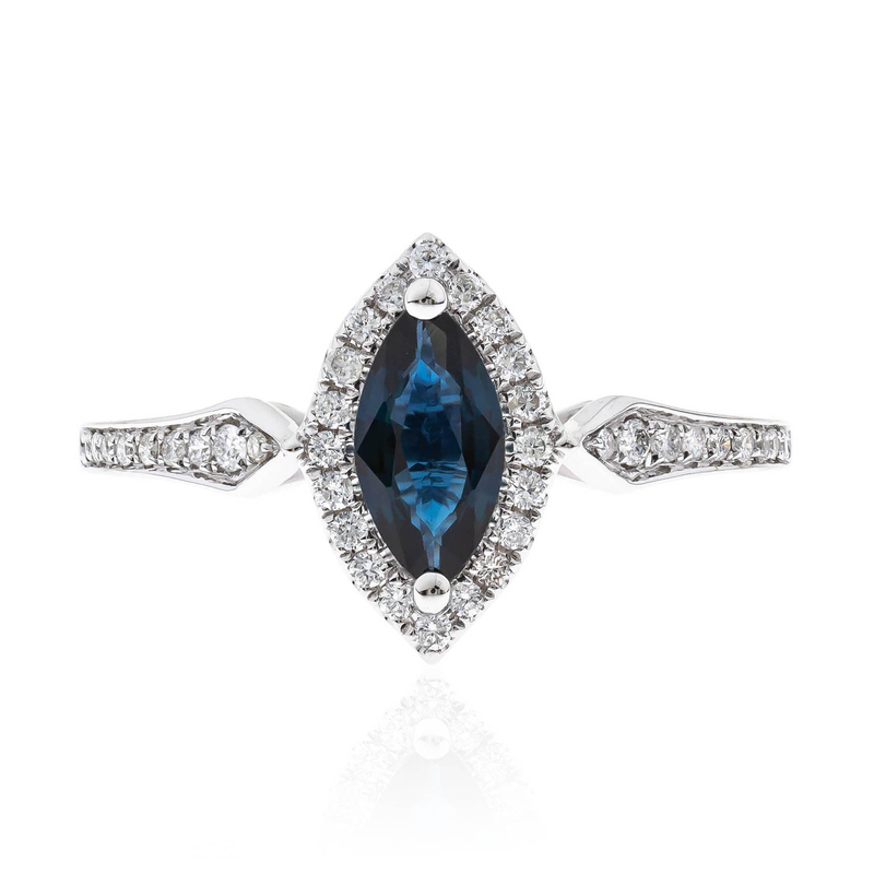 Blauer Ceylon-Saphir-Goldring (CIRARI)