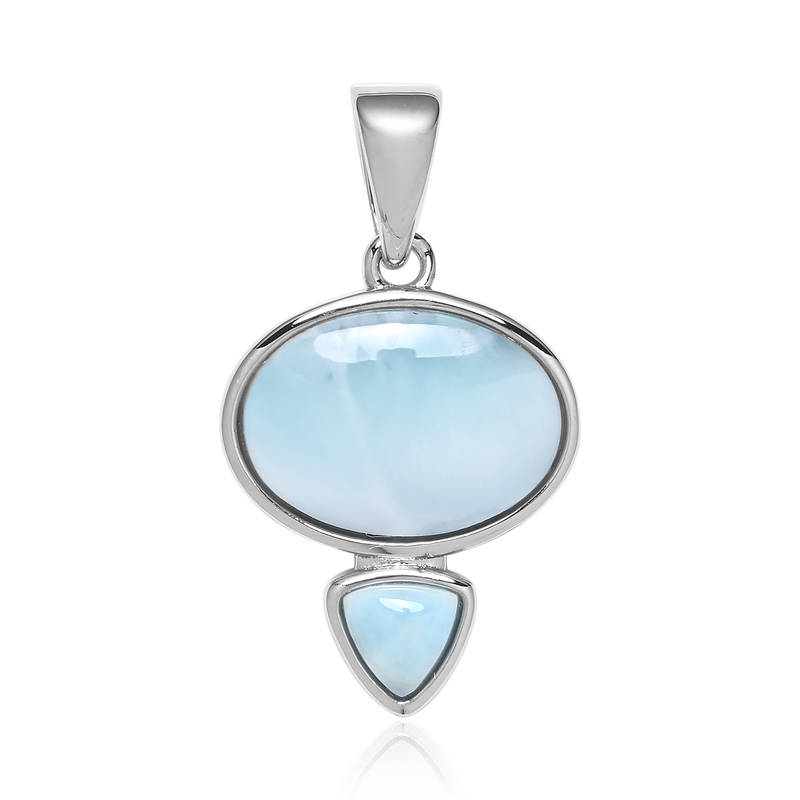 Larimar-Silberanhänger
