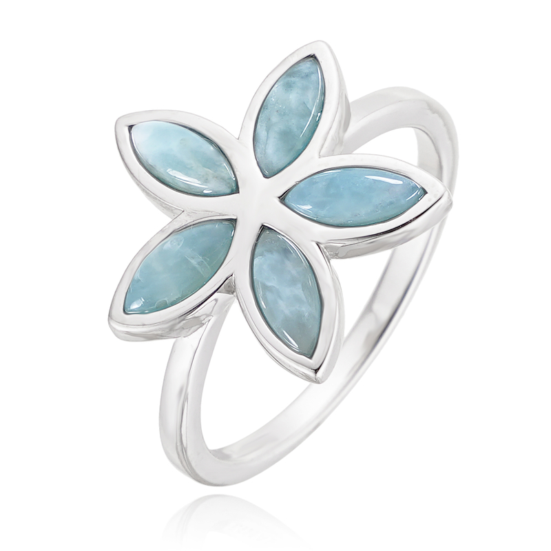 Larimar-Silberring