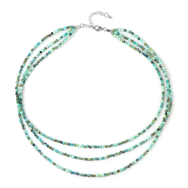 Türkis-Silberhalskette
