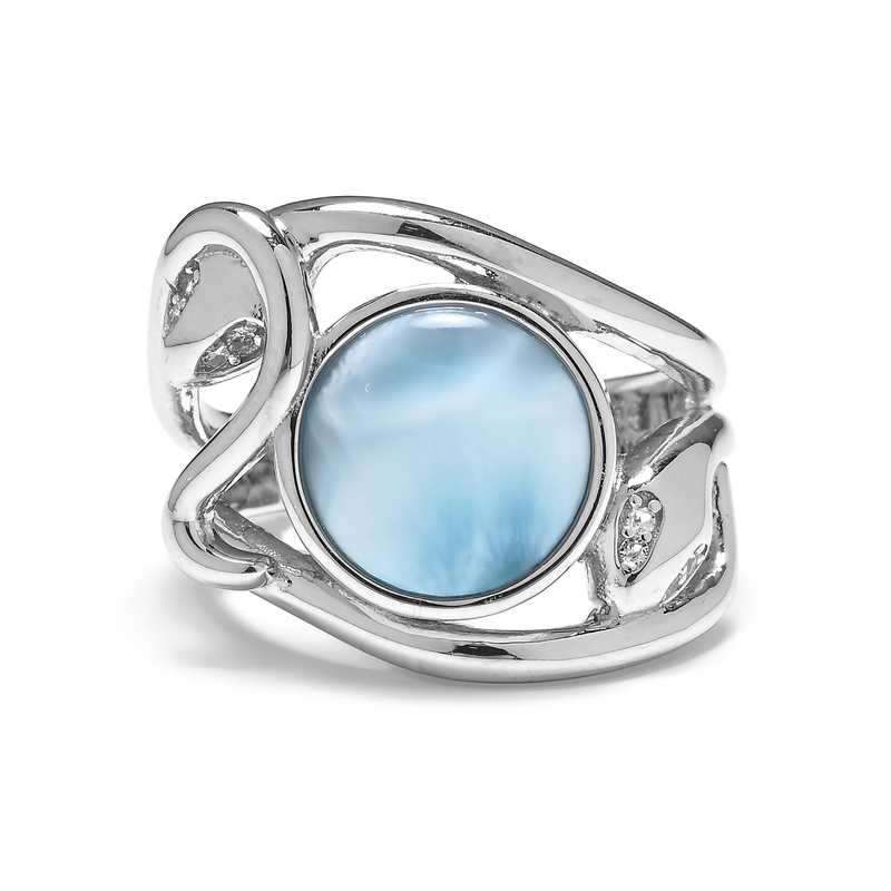 Larimar-Silberring