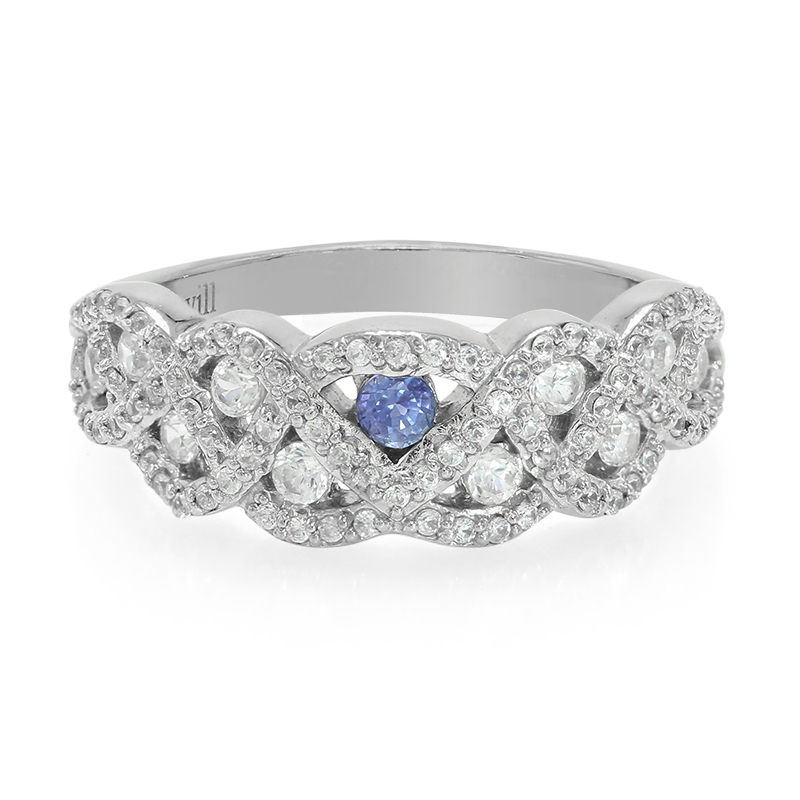 Kanchanaburi-Saphir-Silberring