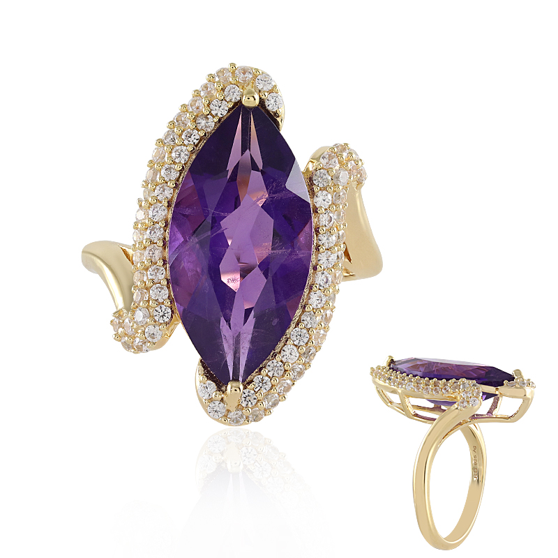 Marokkanischer Amethyst-Silberring