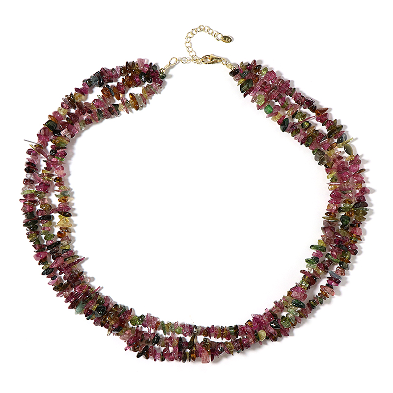 Turmalin-Silberhalskette