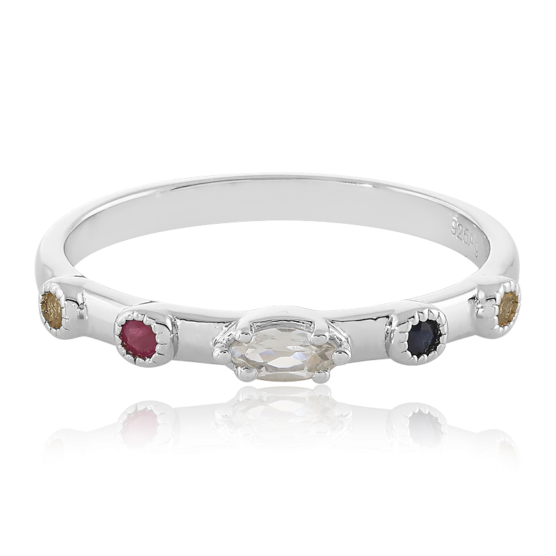 Edelstein-Silberring