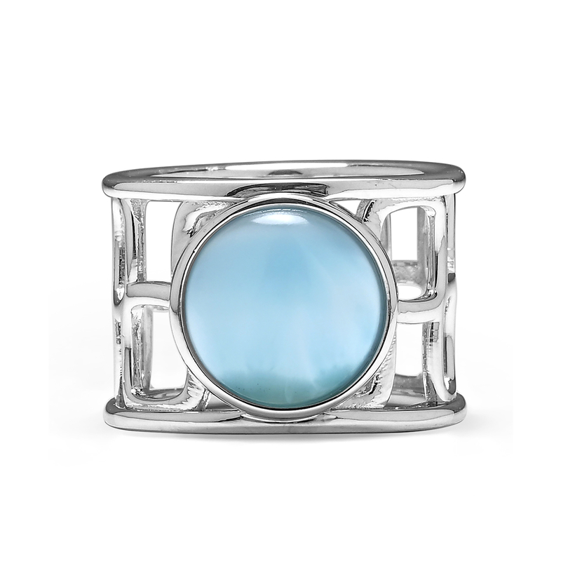 Larimar-Silberring
