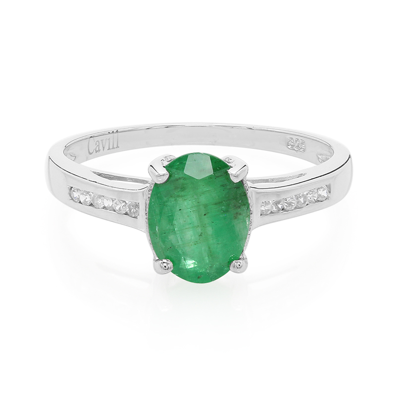 Bahia-Smaragd-Silberring