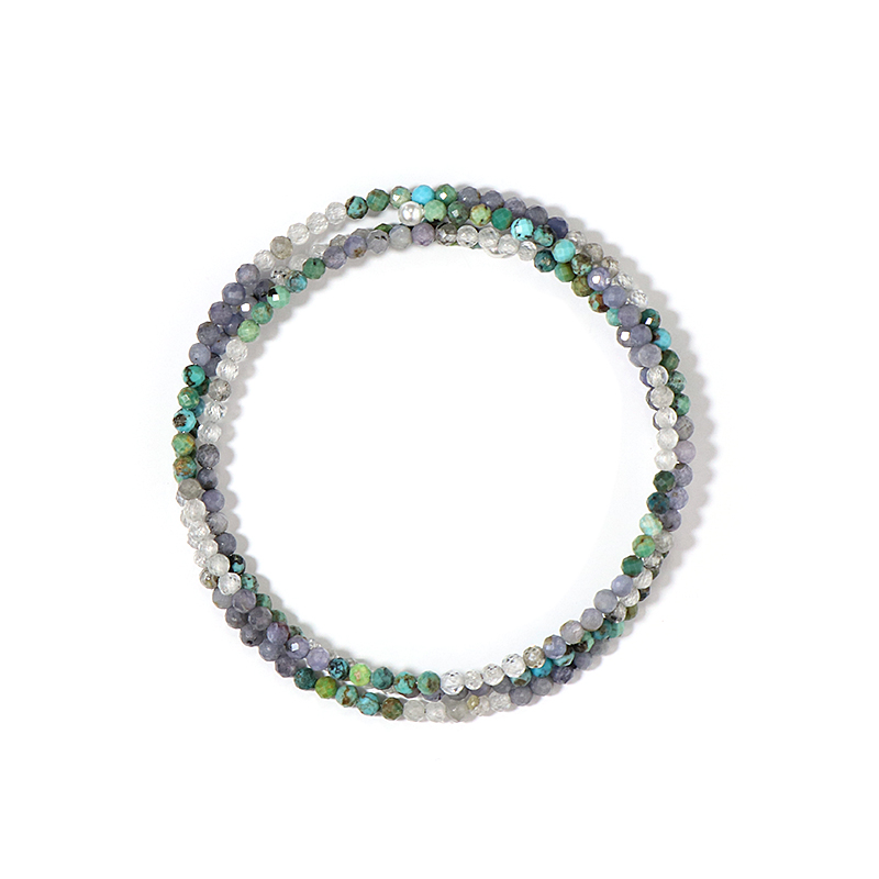 Edelstein-Stahlarmreif (Riya)