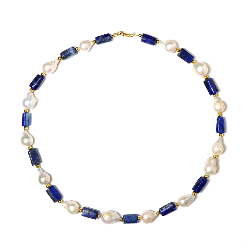 Edelstein-Silberhalskette Edelstein-Silberhalskette